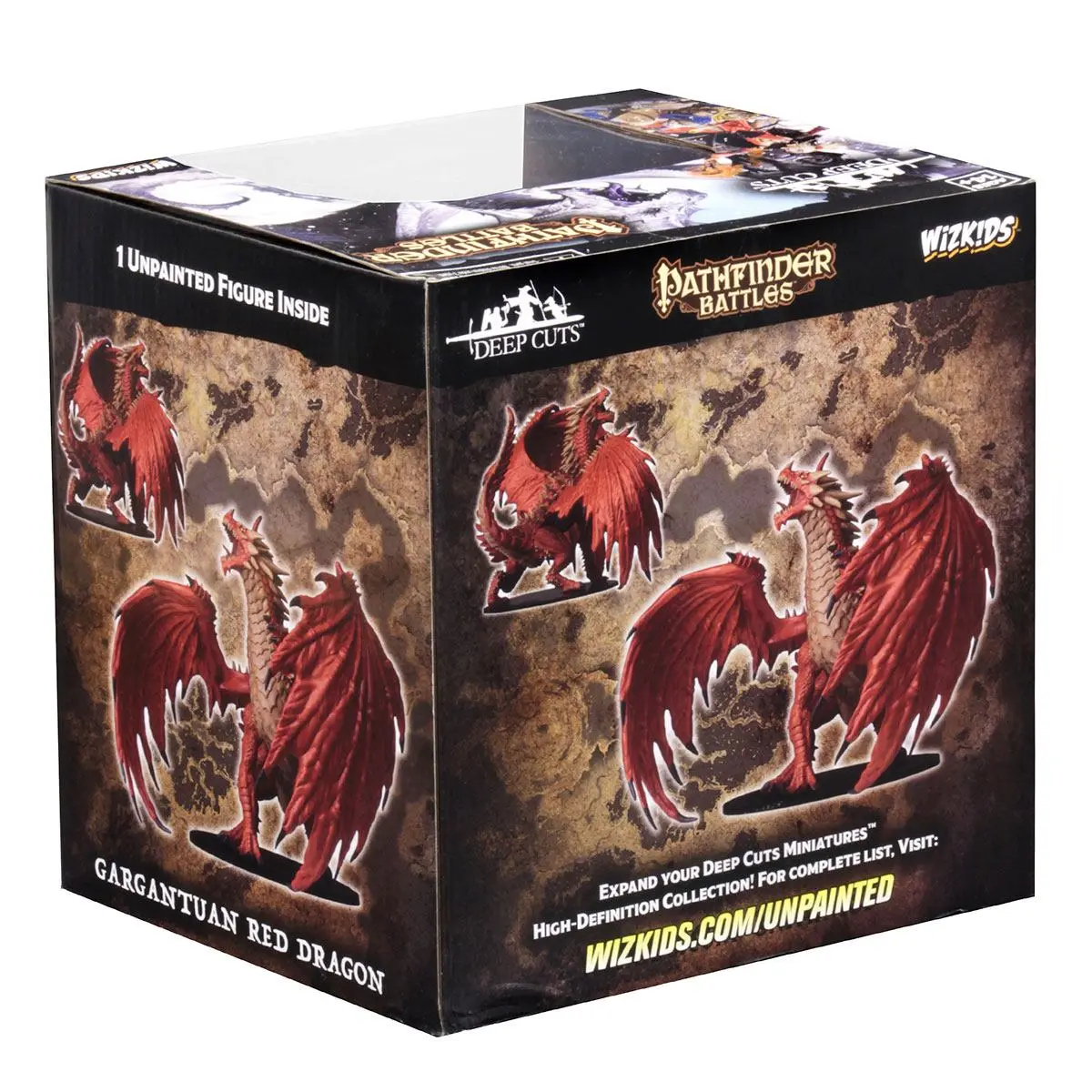 Pathfinder Battles Deep Cuts Unpainted Miniatures Gargantuan Red Dragon termékfotó