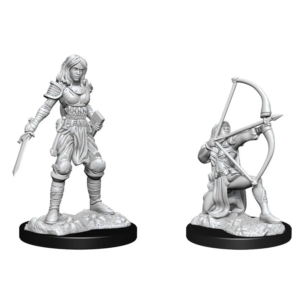 Pathfinder Battles Deep Cuts Unpainted Miniatures Human Fighter Female figurák termékfotó
