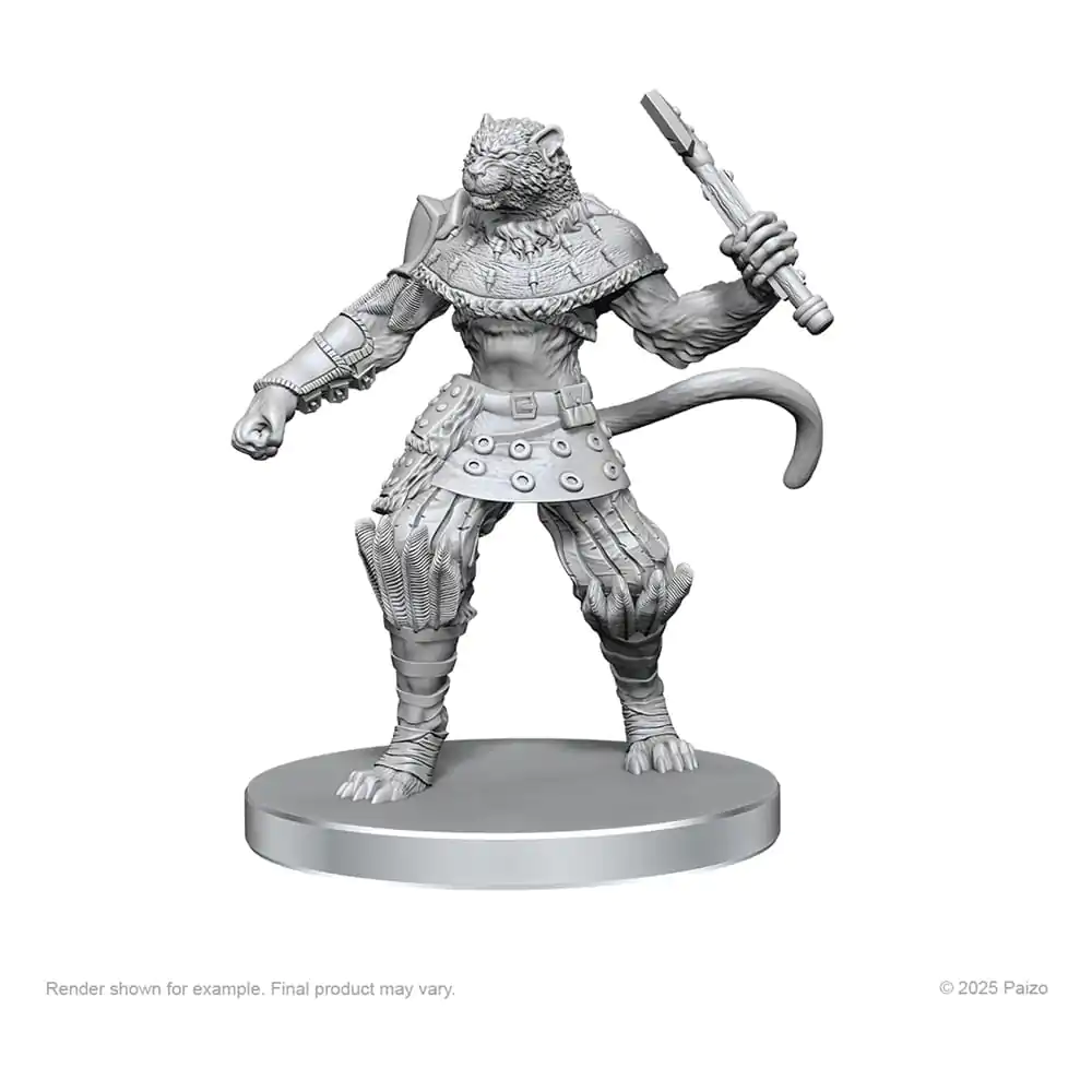 Pathfinder Deep Cuts Unpainted Miniatures Elf Hunter &amp; Catfolk Bandit termékfotó