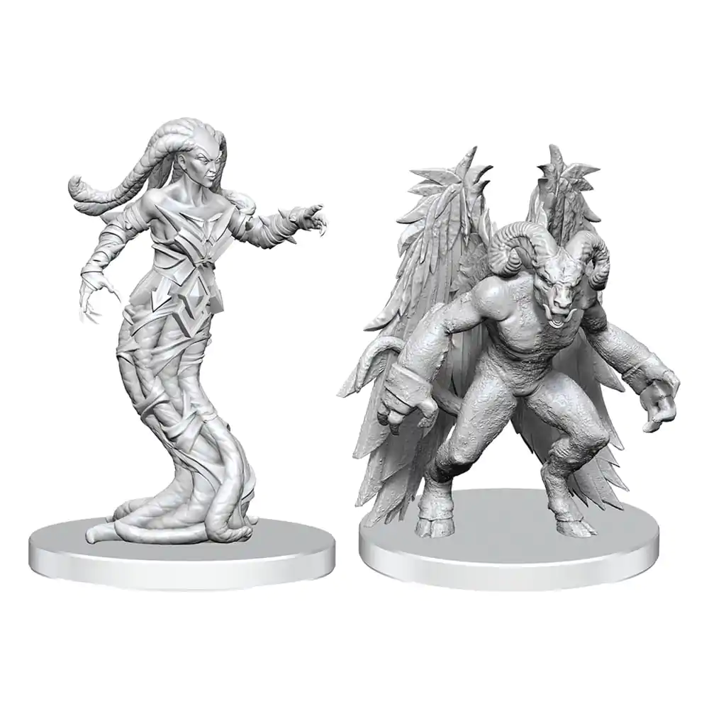 Pathfinder Deep Cuts Unpainted Miniatures Gylou (Handmaiden Devil) &amp; Ferrugon (Rust Devil) termékfotó