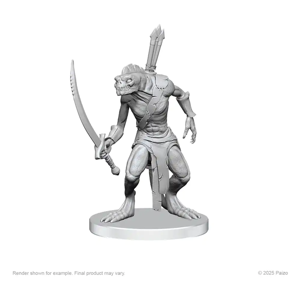Pathfinder Deep Cuts Unpainted Miniatures Xulgath Skirmisher &amp; Stoneliege termékfotó