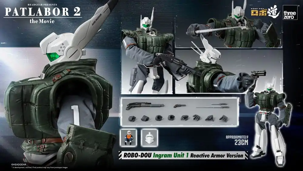 Patlabor 2: The Movie Robo-Dou Ingram Unit 1 Reactive Armor Version akciófigura 23 cm termékfotó