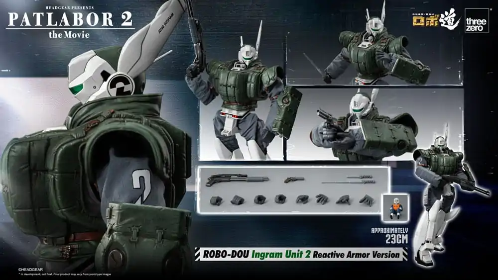 Patlabor 2: The Movie Robo-Dou Ingram Unit 2 Reactive Armor Version akciófigura 23 cm termékfotó