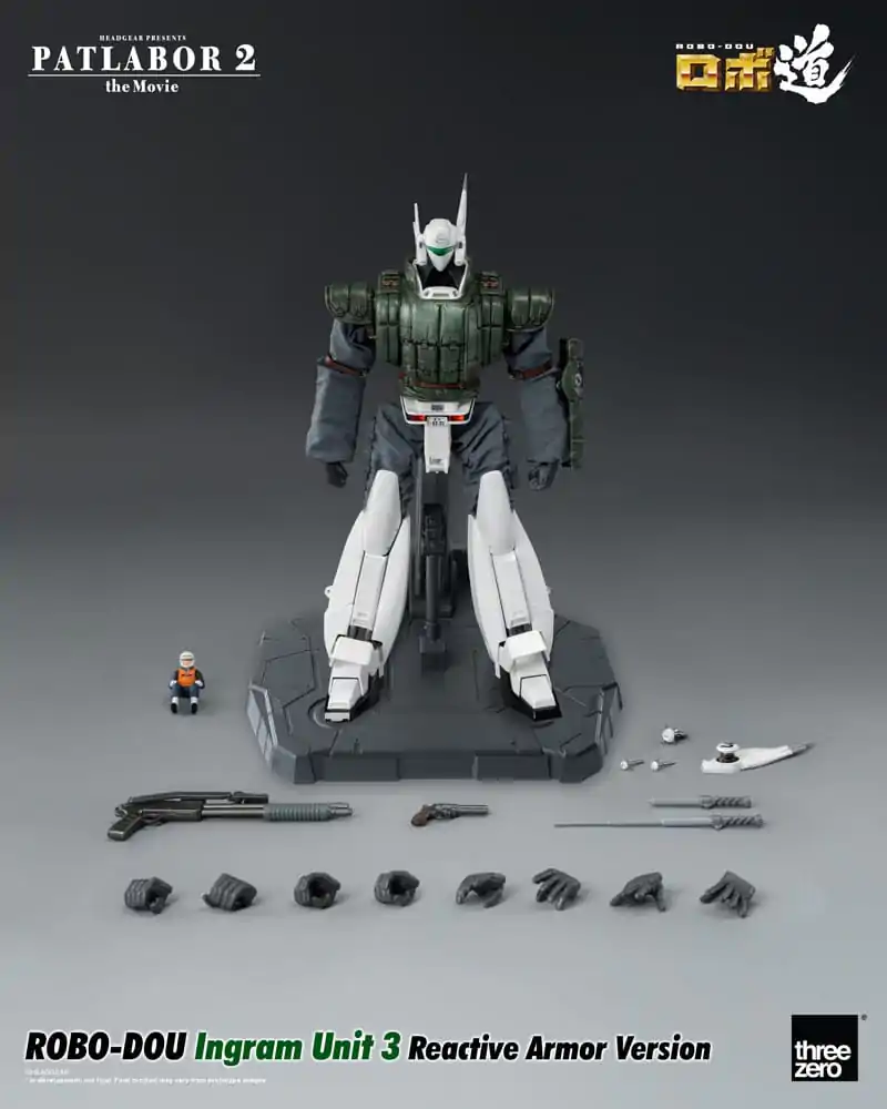 Patlabor 2: The Movie Robo-Dou Ingram Unit 3 Reactive Armor Version akciófigura 23 cm termékfotó