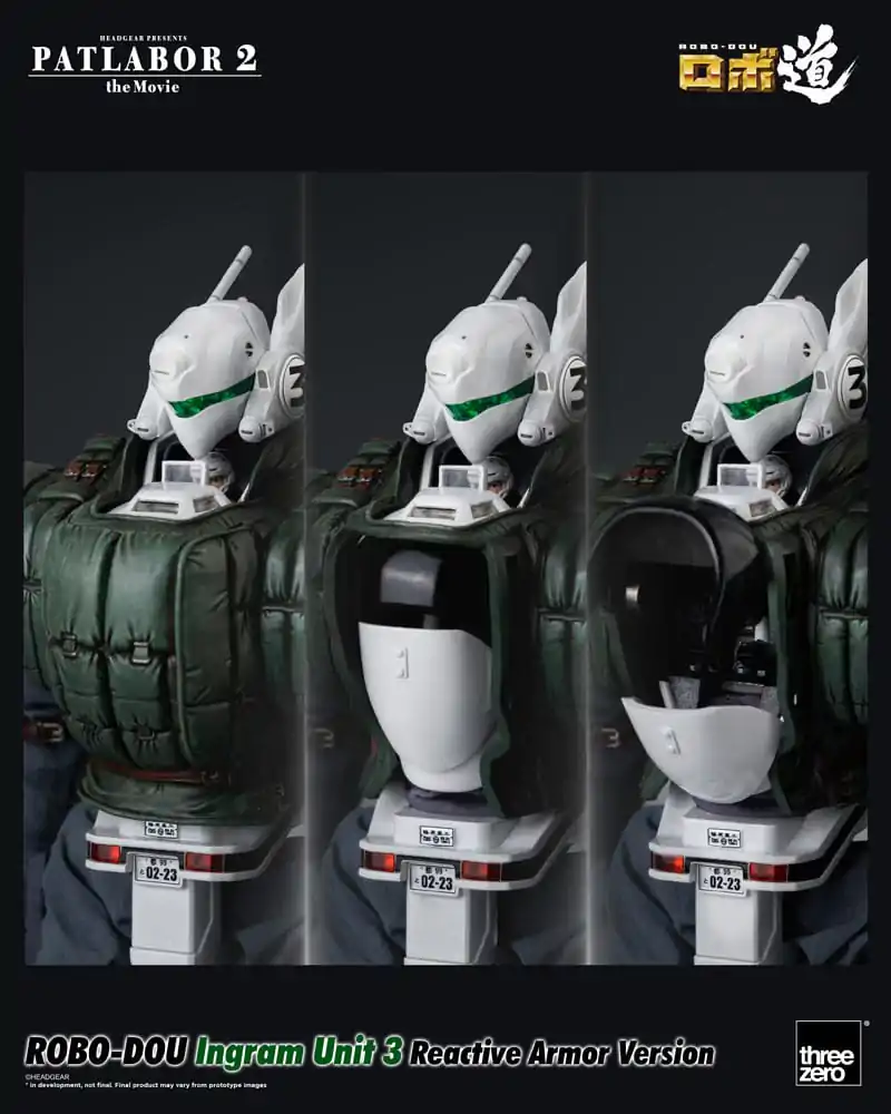 Patlabor 2: The Movie Robo-Dou Ingram Unit 3 Reactive Armor Version akciófigura 23 cm termékfotó