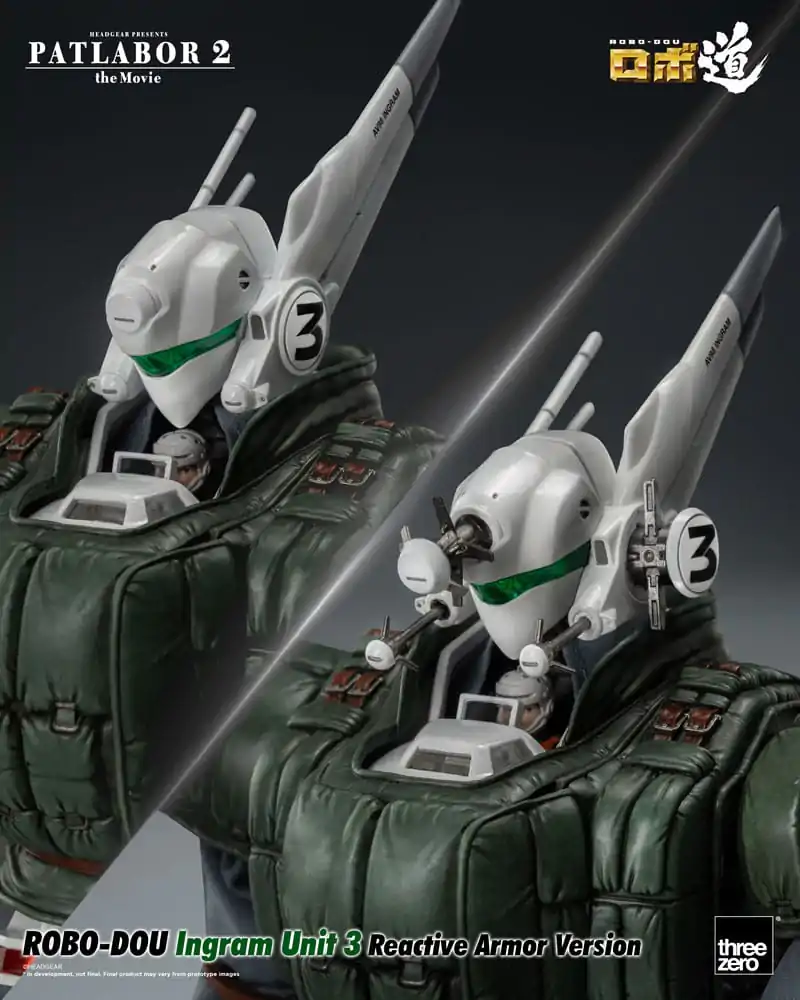 Patlabor 2: The Movie Robo-Dou Ingram Unit 3 Reactive Armor Version akciófigura 23 cm termékfotó