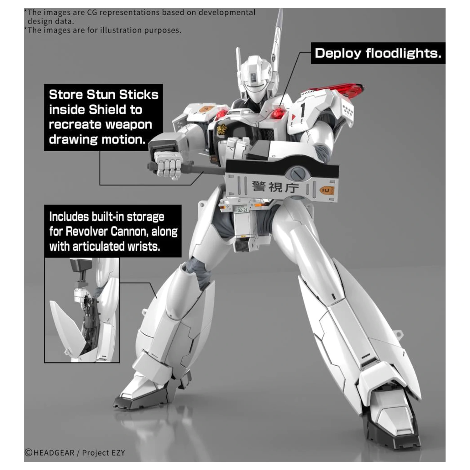 Patlabor RG 1/48 AV-98Plus Ingram (Ingram Plus) modell készlet termékfotó