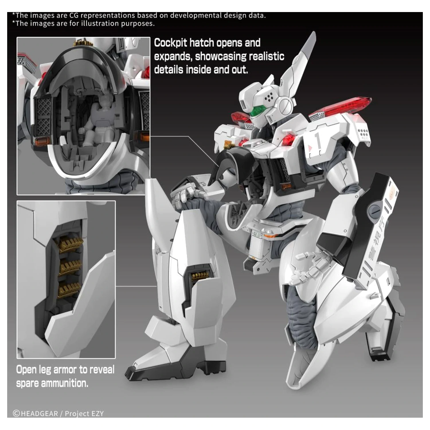 Patlabor RG 1/48 AV-98Plus Ingram (Ingram Plus) modell készlet termékfotó