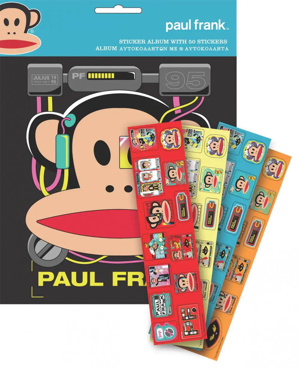 Paul Frank matricás album 50 db matricával termékfotó