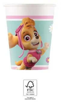 Paw Patrol Skye and Everest, Mancs Őrjárat papír pohár 8 db-os 200 ml FSC termékfotó