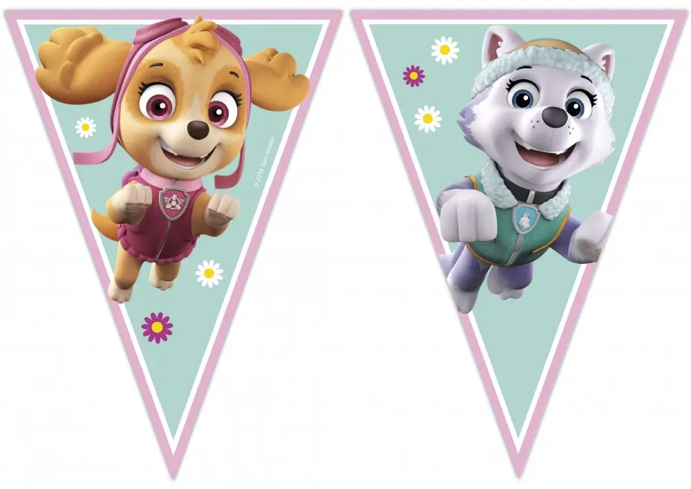 Paw Patrol Skye and Everest, Mancs Őrjárat zászlófüzér termékfotó