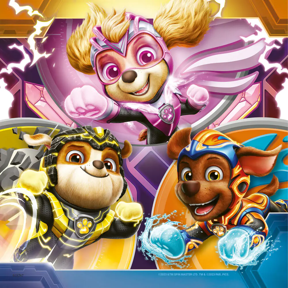 Paw Patrol The mighty movie puzzle 3x49db-os termékfotó