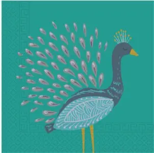 Peacock, Páva szalvéta 20 db-os termékfotó