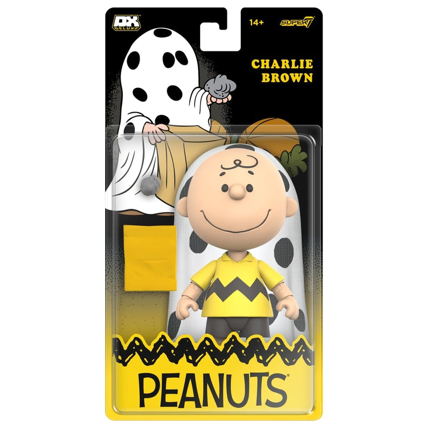 Peanuts Deluxe Wave 01 akciófigura Charlie Brown (with Ghost Sheet) 18 cm termékfotó