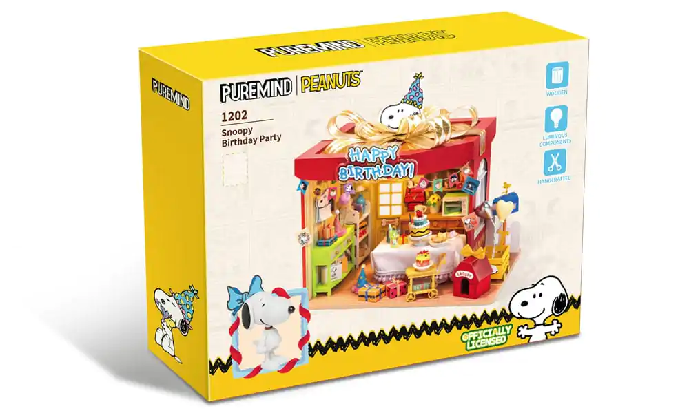 Peanuts Puremind Construction Birthday Party fa építőkészlet termékfotó