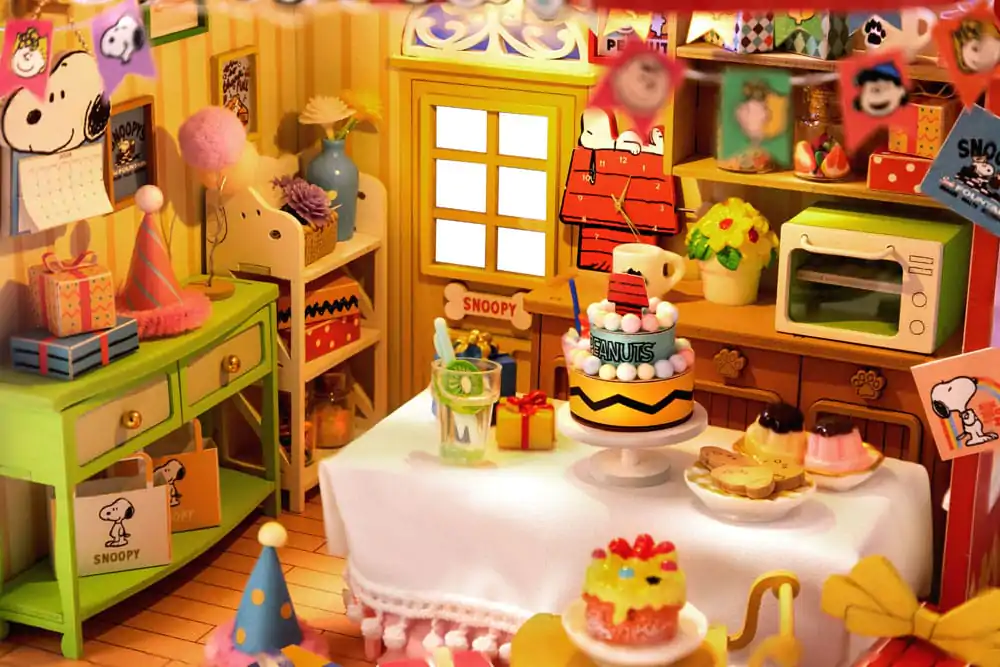 Peanuts Puremind Construction Birthday Party fa építőkészlet termékfotó