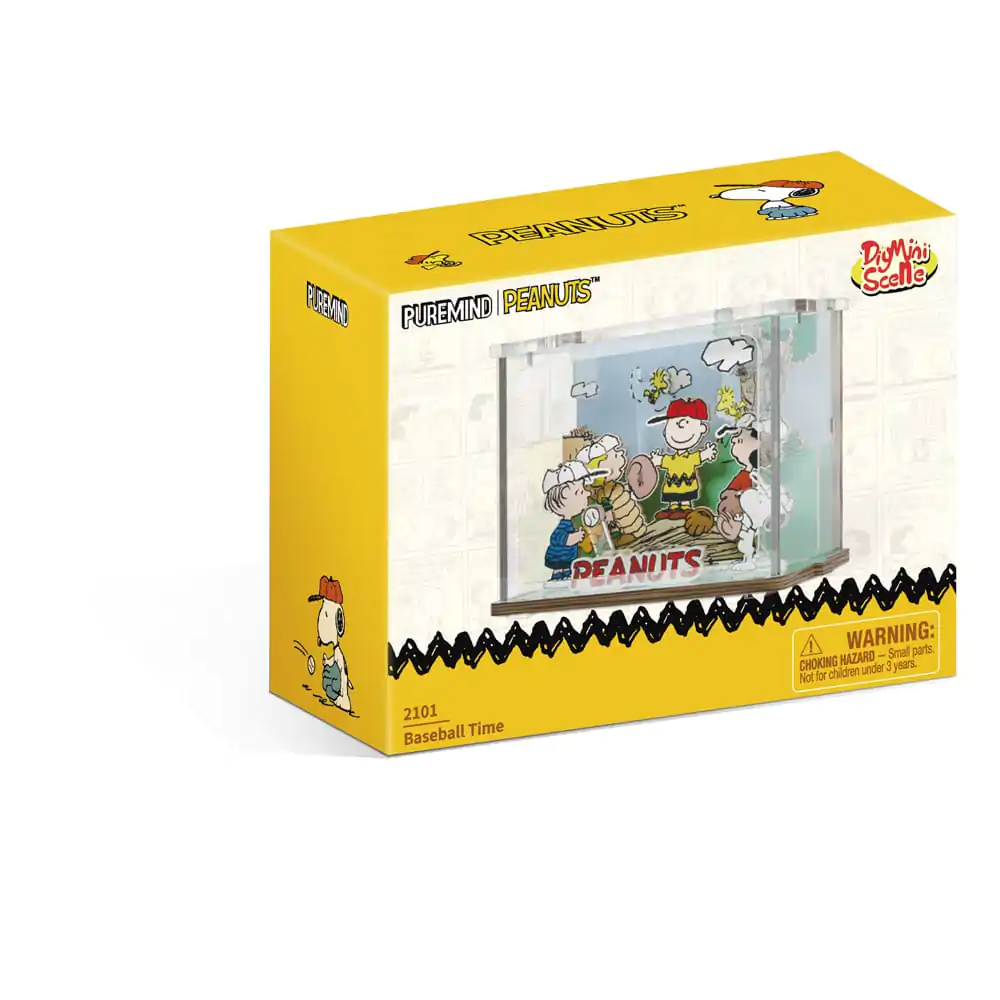 Peanuts Puremind Construction Mini Scene Baseball Time DIY építőkészlet termékfotó