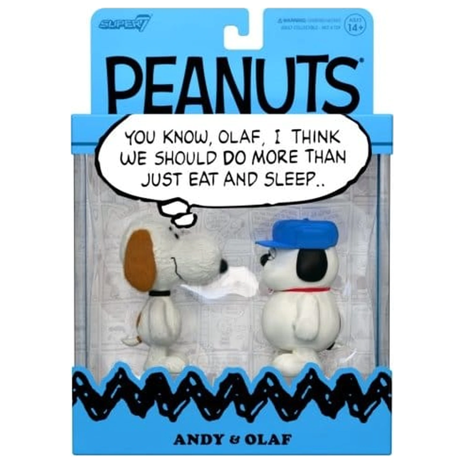 Peanuts ReAction Action 2 db-os figura csomag Olaf & Andy 10 cm termékfotó