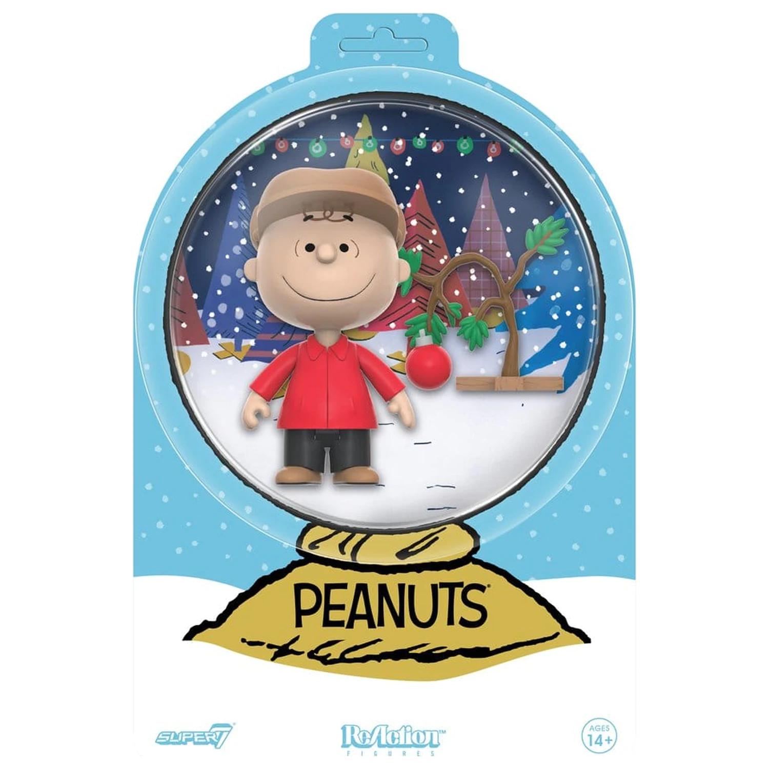 Peanuts ReAction akciófigura Charlie Brown and Sad Tree (Snow Card Back) termékfotó