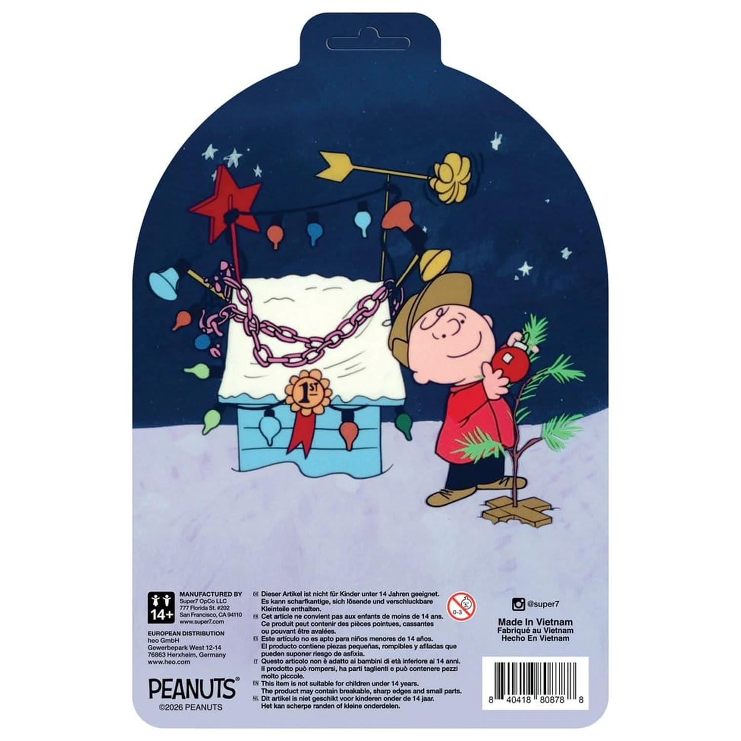 Peanuts ReAction akciófigura Charlie Brown and Sad Tree (Snow Card Back) termékfotó