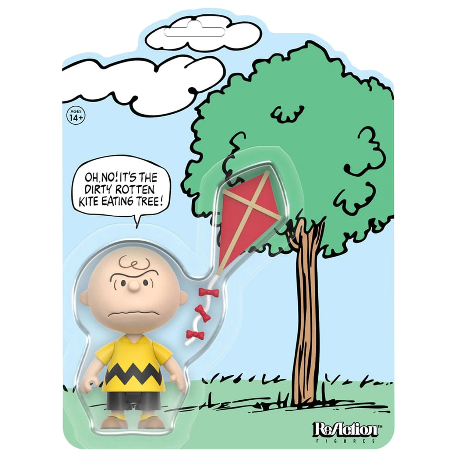 Peanuts ReAction akciófigura Charlie Brown and the Kite-Eating Tree (Comic Panel) 9 cm  termékfotó