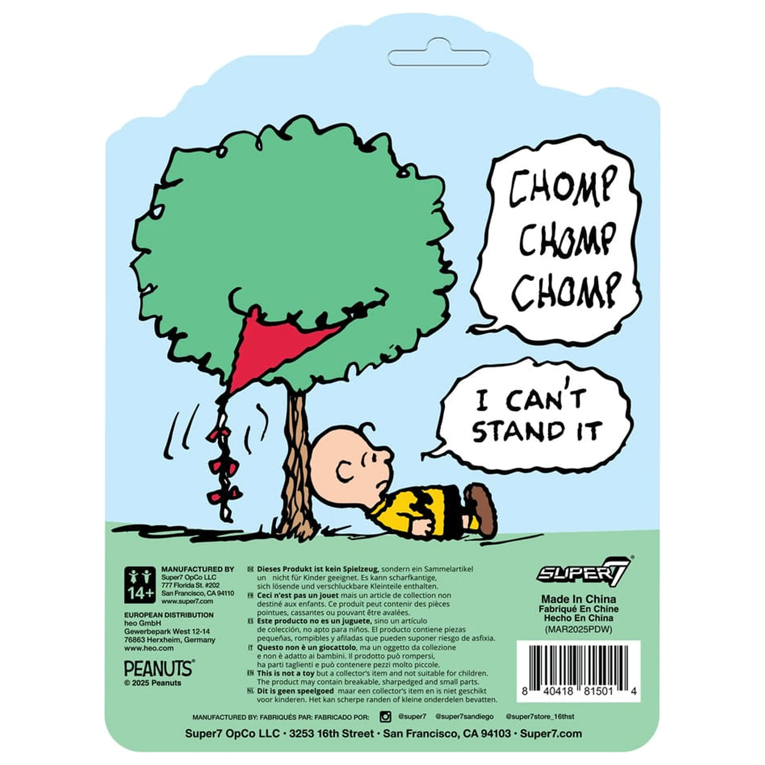 Peanuts ReAction akciófigura Charlie Brown and the Kite-Eating Tree (Comic Panel) 9 cm  termékfotó