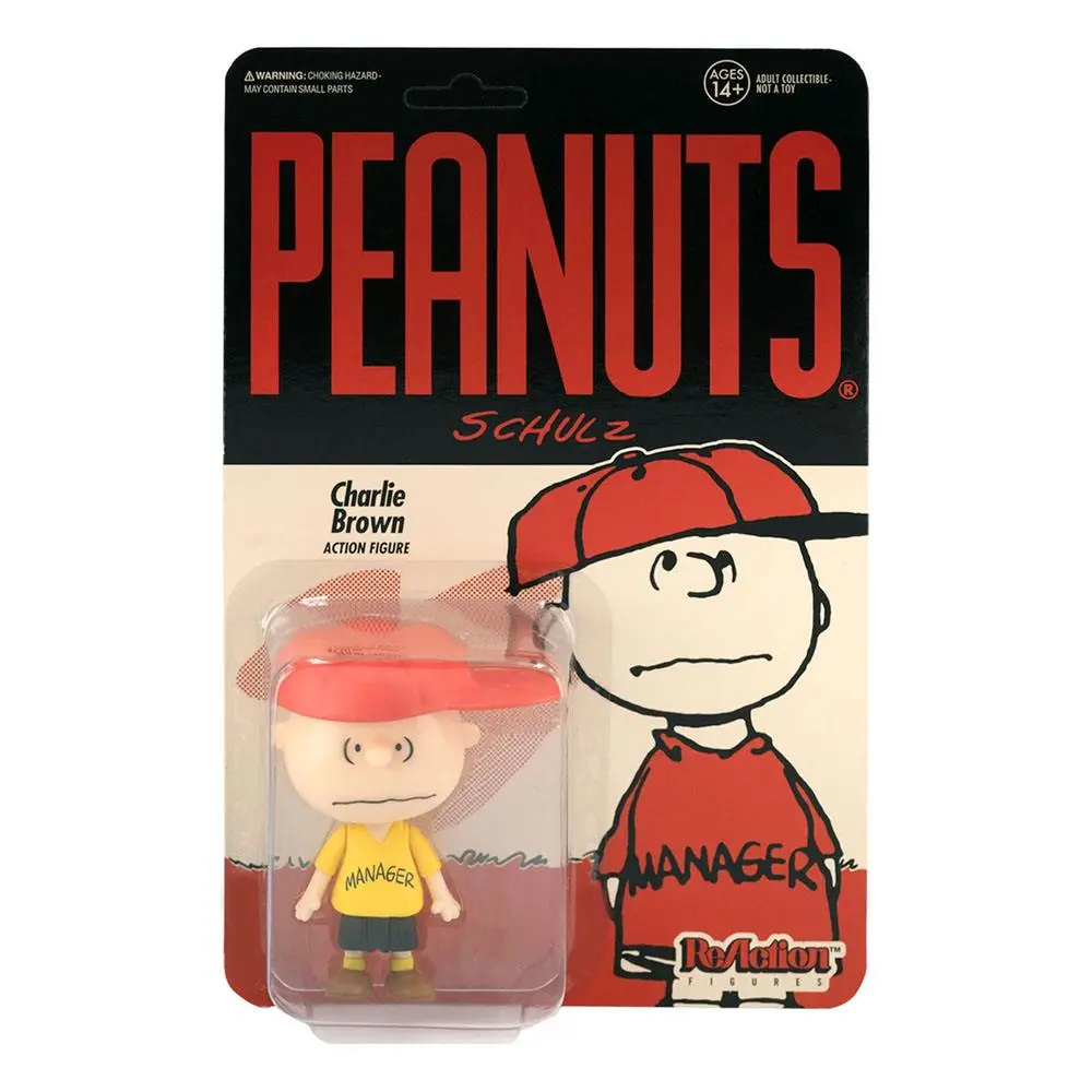 Peanuts ReAction Wave 2 Charlie Brown Manager akciófigura 10 cm termékfotó