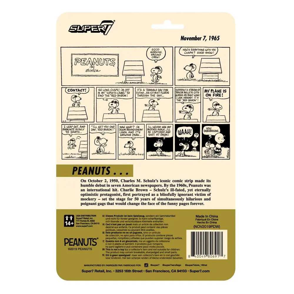 Peanuts ReAction Wave 2 Snoopy Flying Ace akciófigura 10 cm termékfotó