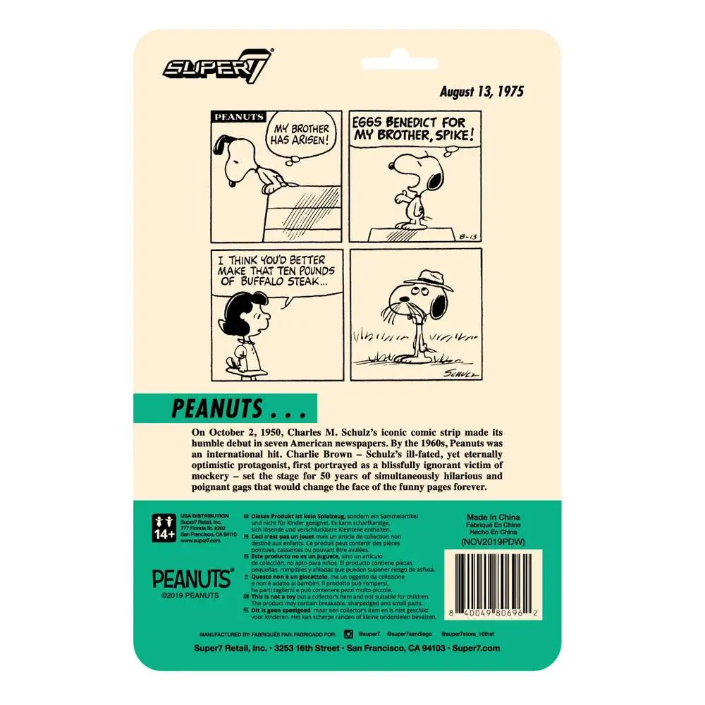 Peanuts ReAction Wave 2 Spike akciófigura 10 cm termékfotó