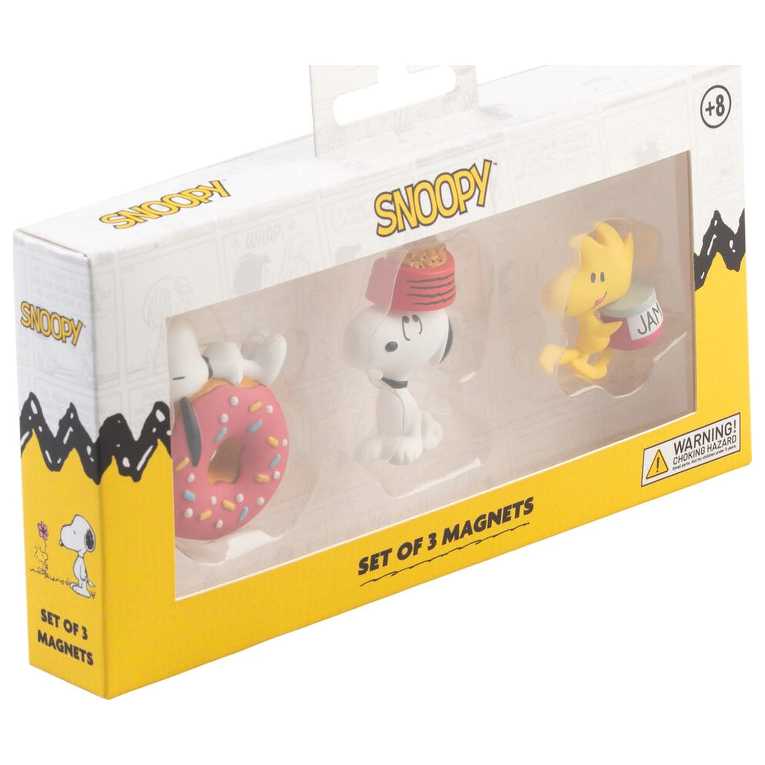Peanuts Snoopy 3 db-os hűtőmágnes csomag termékfotó
