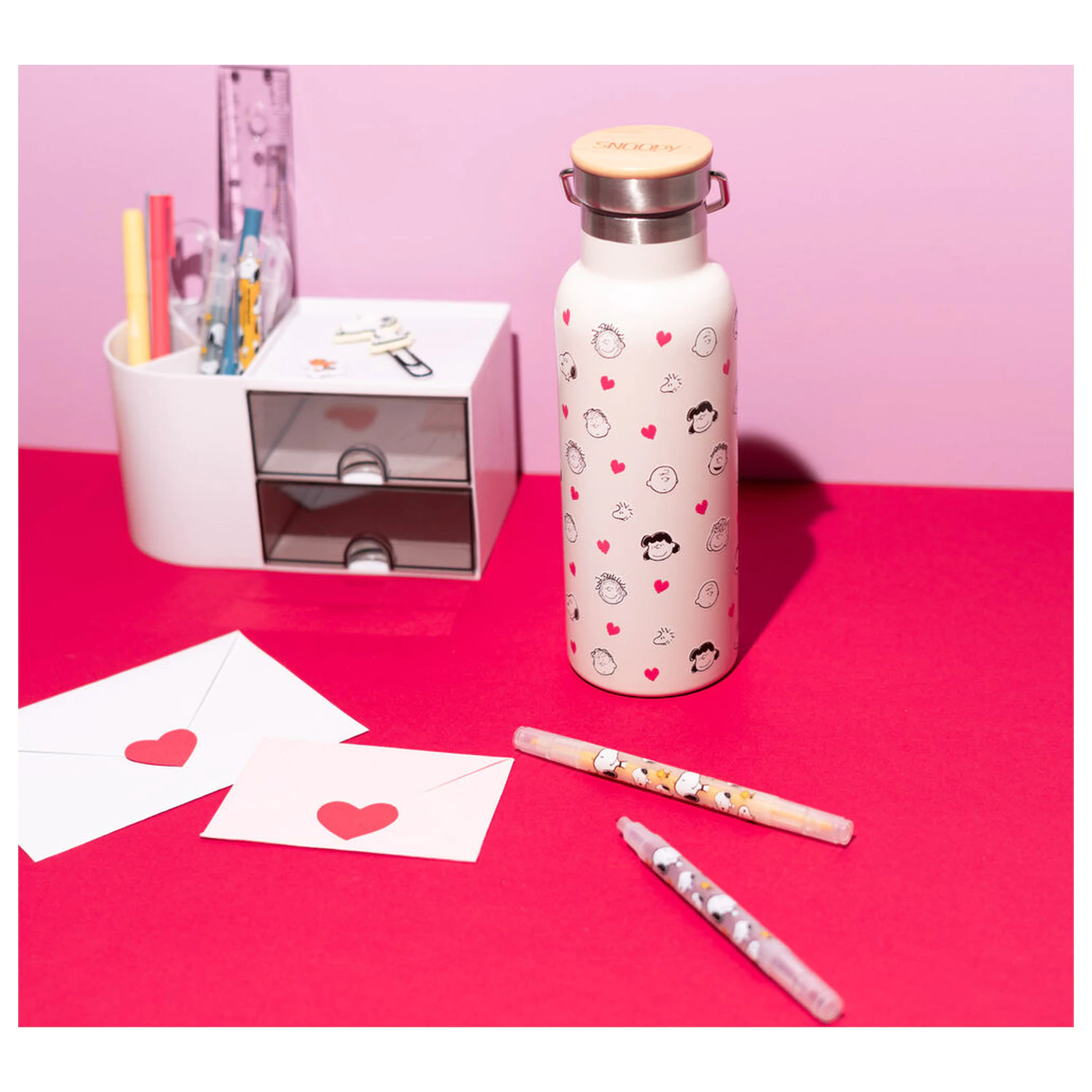 Peanuts Snoopy rozsdamentes acél palack kulacs 500ml termékfotó