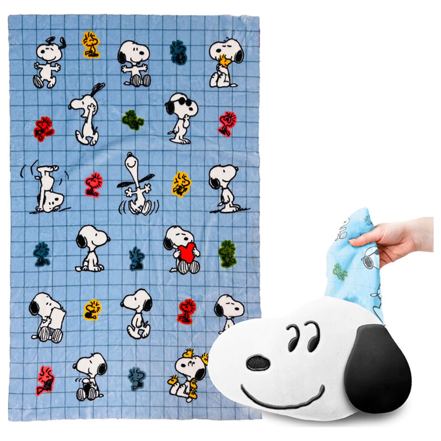 Peanuts Snoopy & Woodstock 2-in-1 párna és takaró termékfotó
