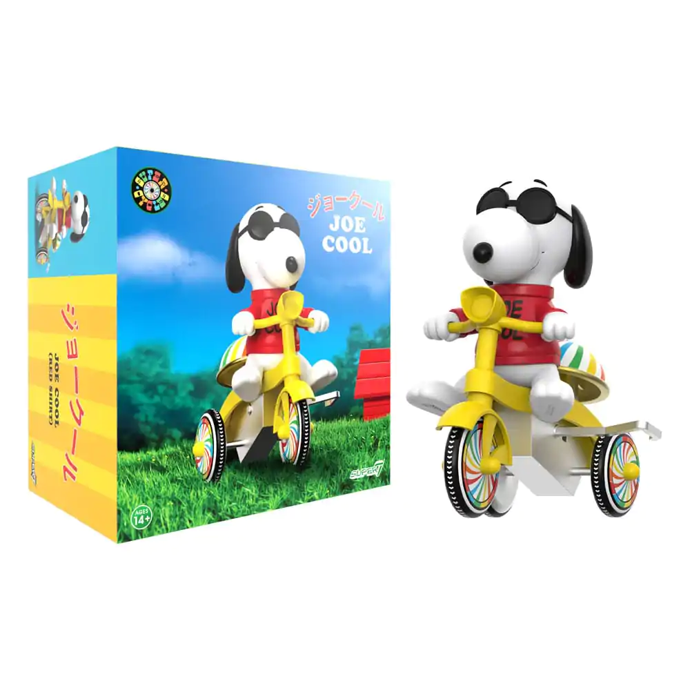 Peanuts Super Cycles Joe Cool (Red with Yellow Trike) akciófigura 13 cm termékfotó