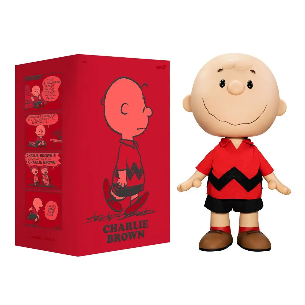Peanuts Supersize Charlie Brown (Red Shirt) akciófigura 41 cm termékfotó