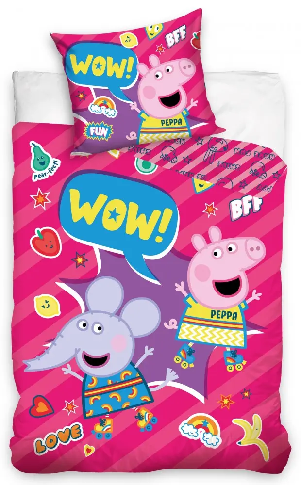 Peppa malac ágyneműhuzat 140×200cm, 70×90 cm termékfotó