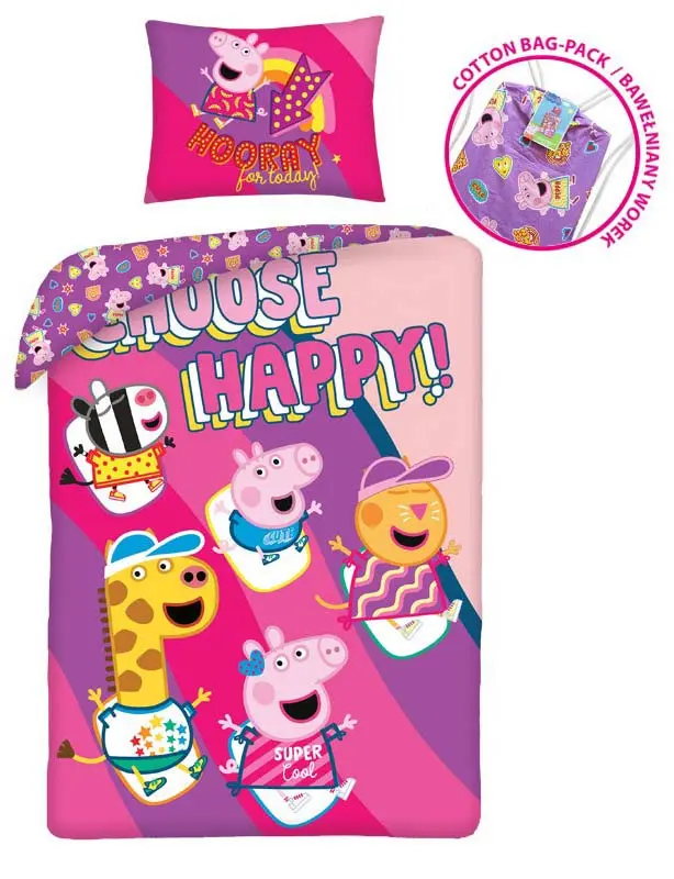 Peppa malac ágyneműhuzat 140×200cm, 70×90 cm termékfotó