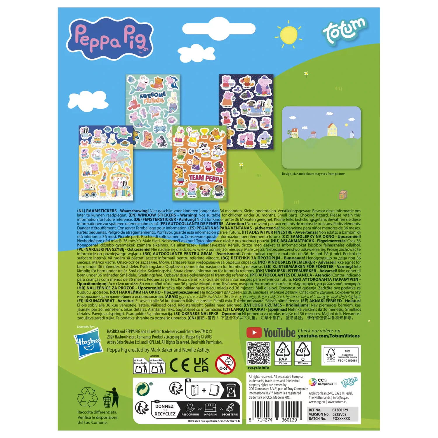 Peppa malac Awesome Friends ablakmatrica szett termékfotó