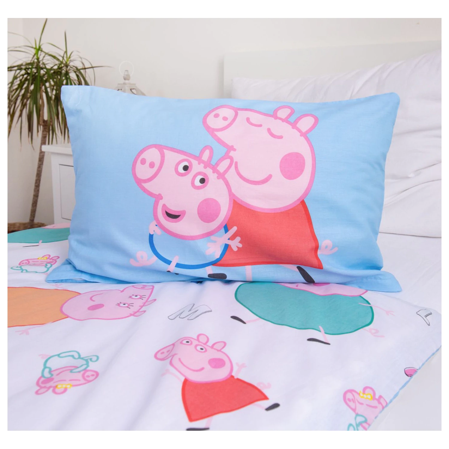 Peppa malac Big Pig Family gyerek, ovis ágyneműhuzat termékfotó