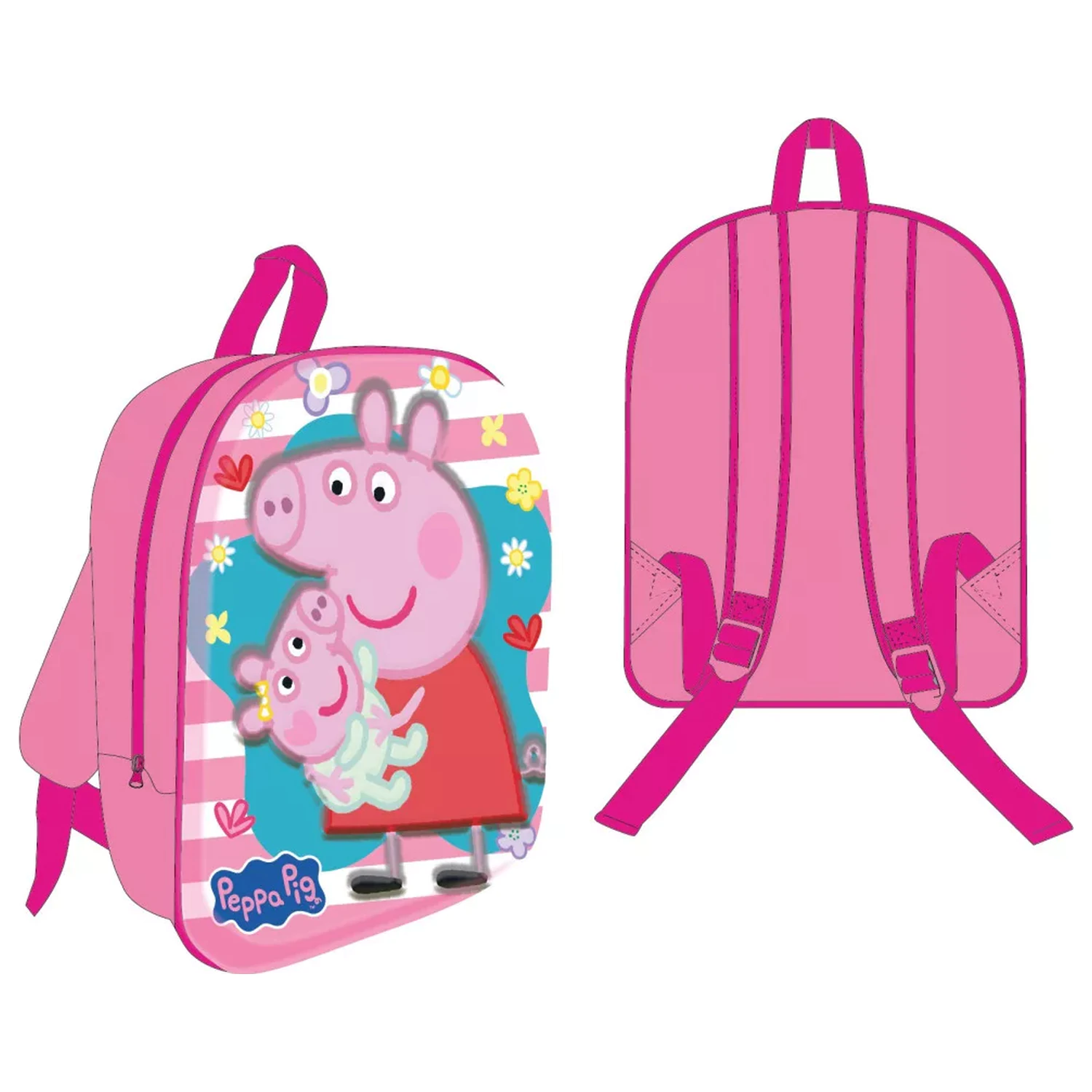 Peppa malac Evie 3D hátizsák, táska 30 cm termékfotó