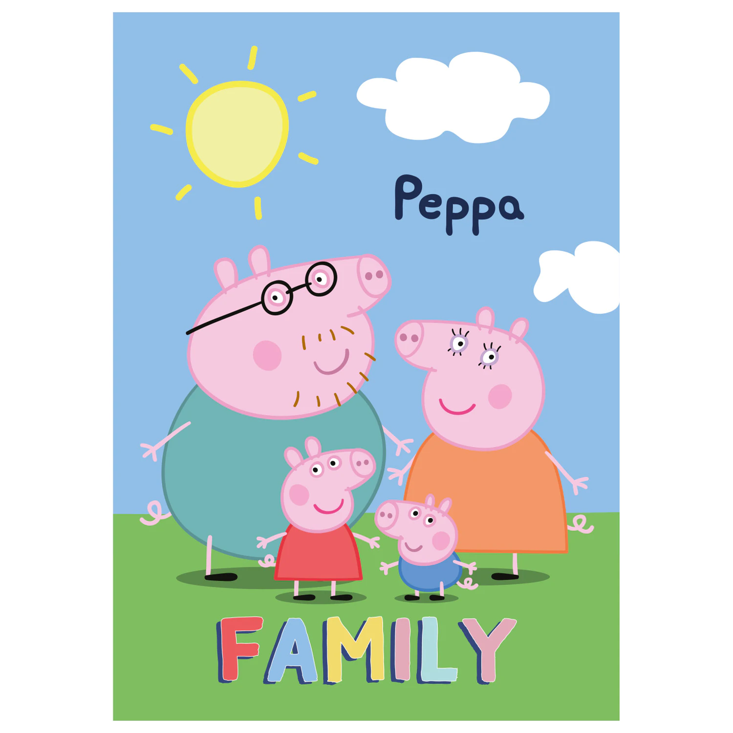 Peppa malac Family polár takaró  termékfotó