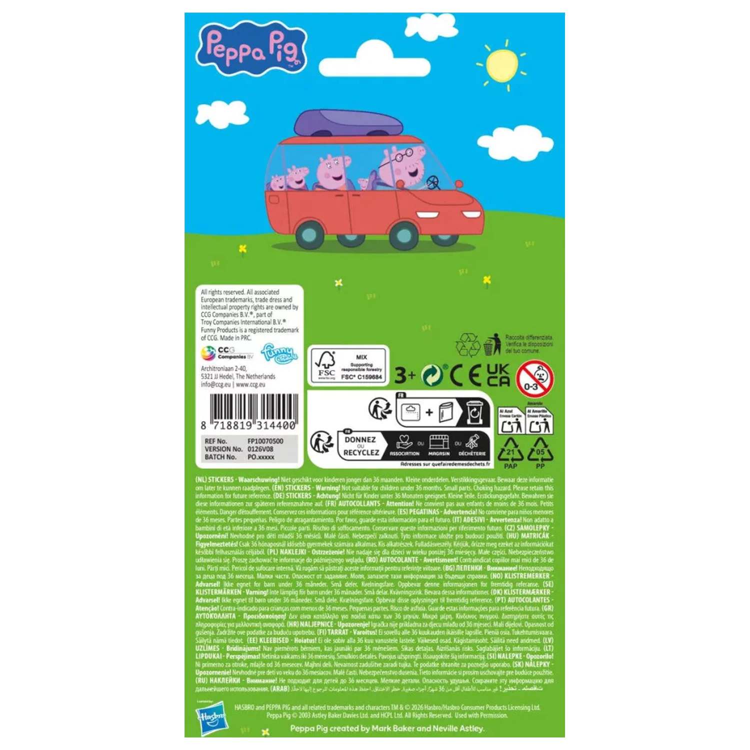Peppa malac Family Time matrica termékfotó