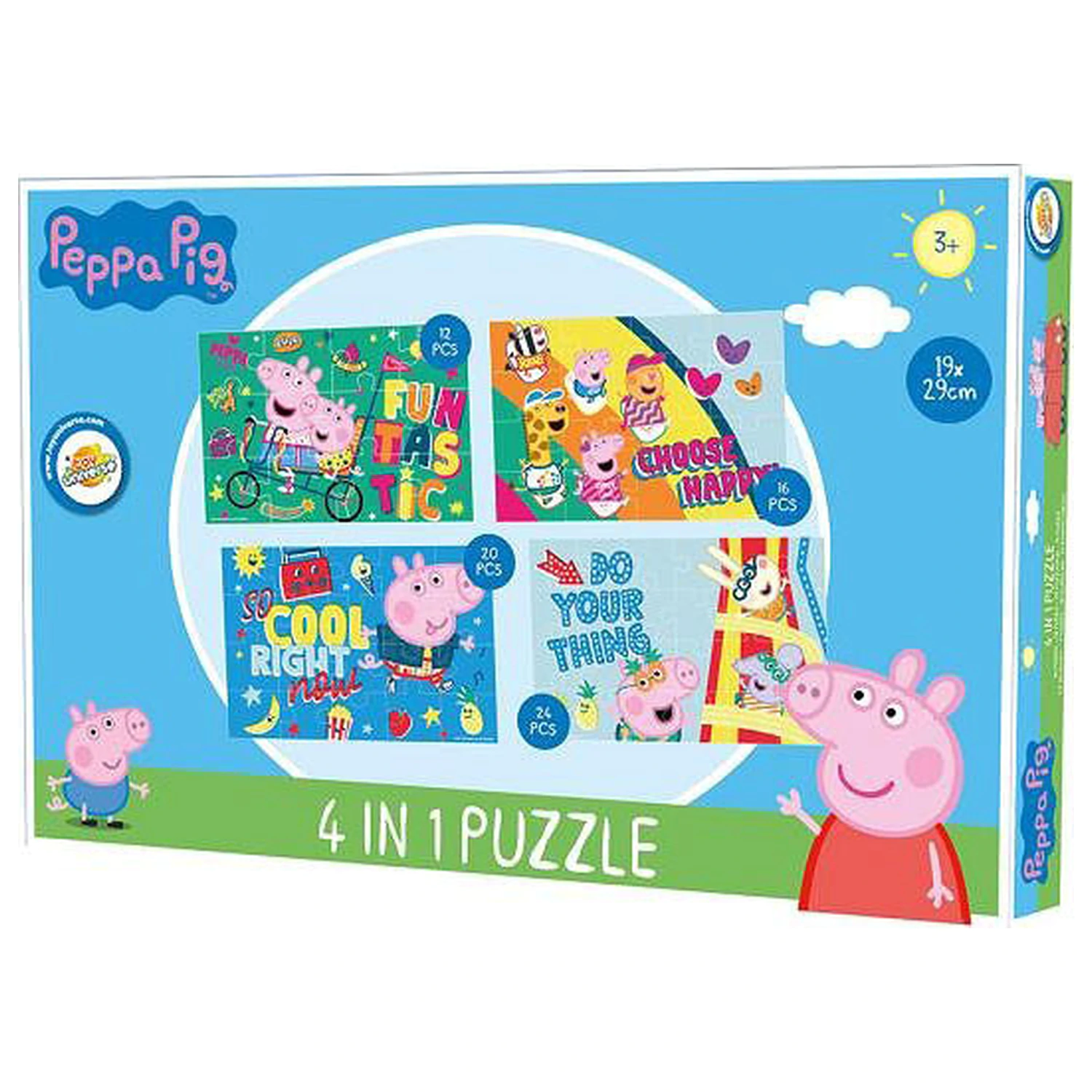 Peppa malac Fun puzzle 4 az 1-ben termékfotó
