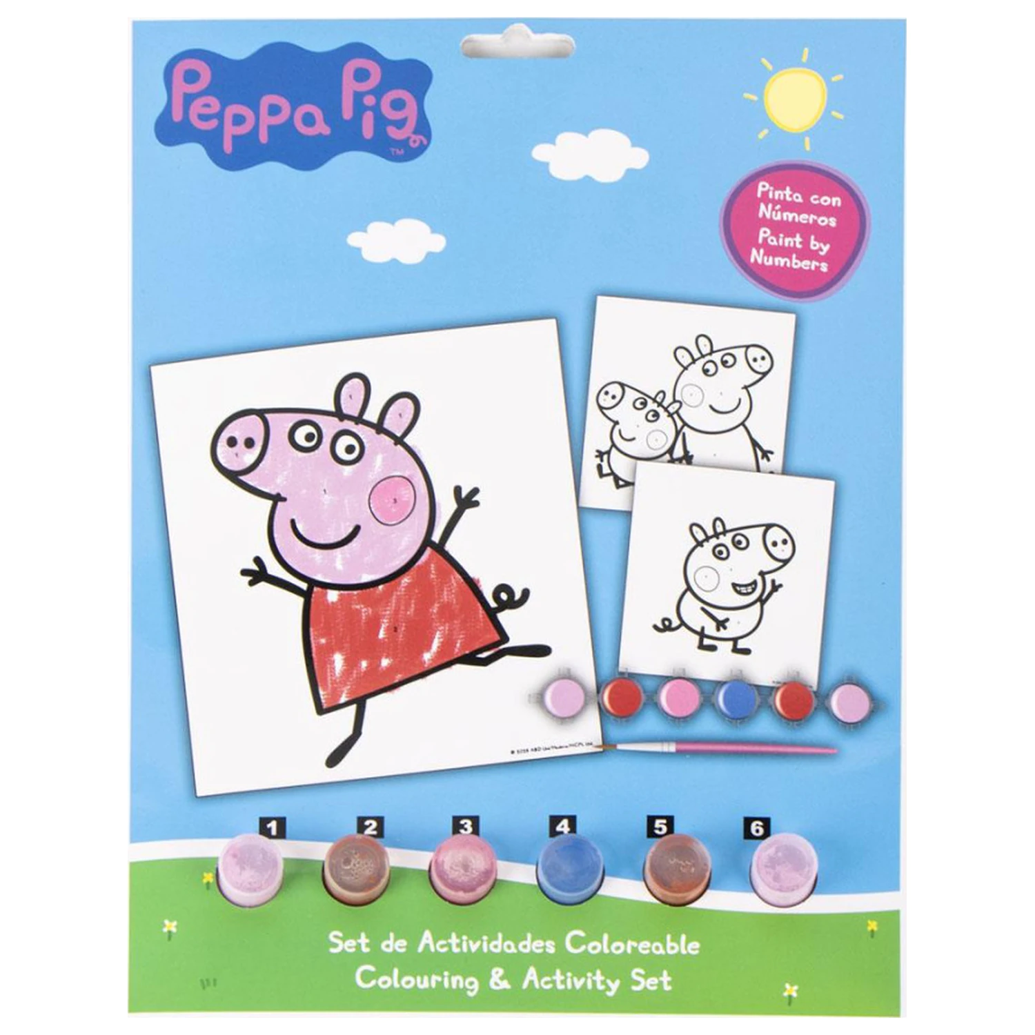 Peppa malac Fun számos kifestő szett termékfotó
