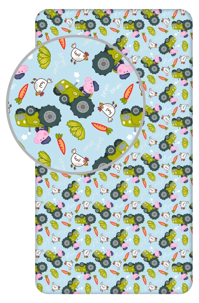 Peppa malac gumis lepedő 90*200 cm termékfotó