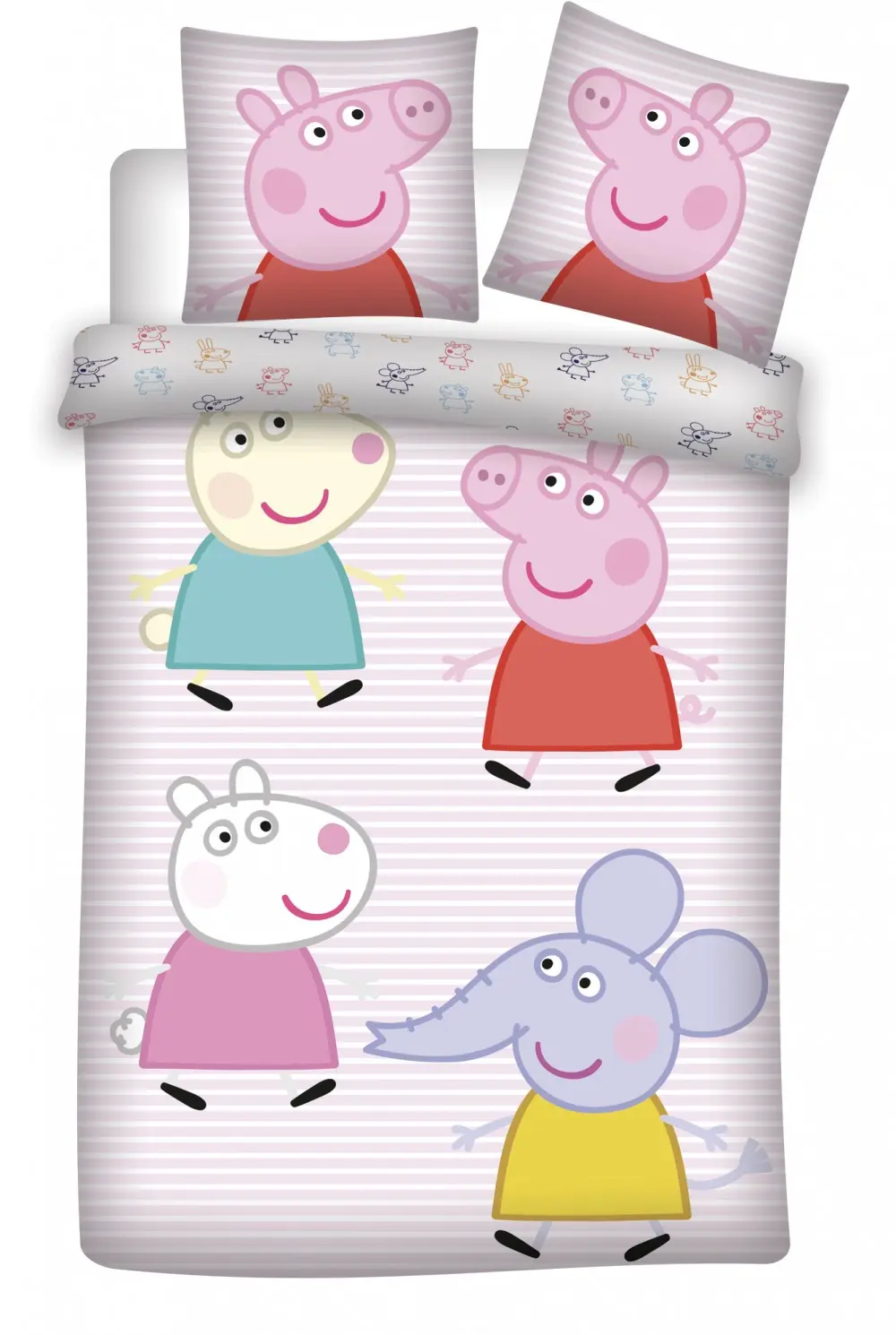 Peppa malac gyerek ágyneműhuzat 100×135cm, 40×60 cm termékfotó