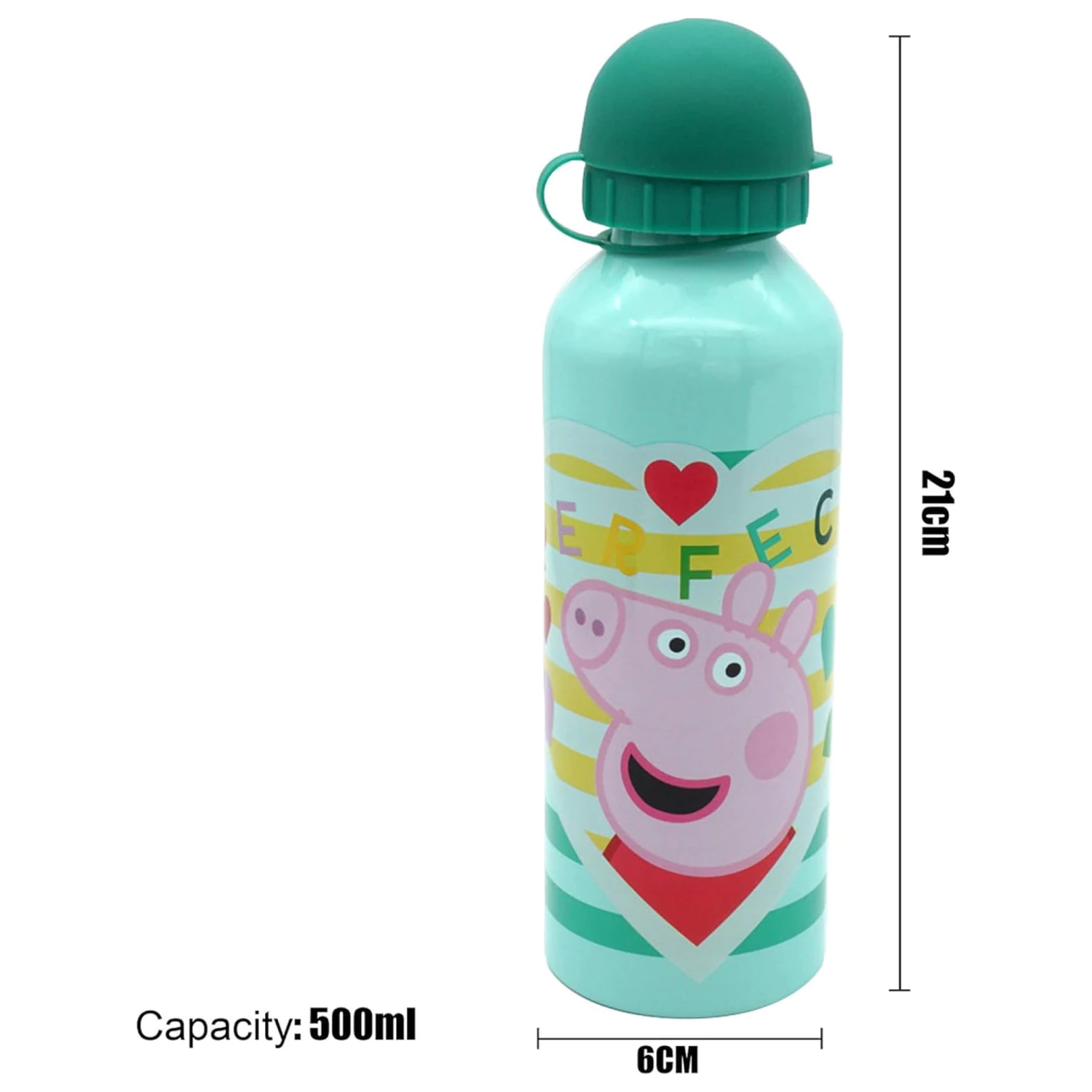 Peppa malac Perfect alumínium kulacs ivókupakkal 500 ml termékfotó