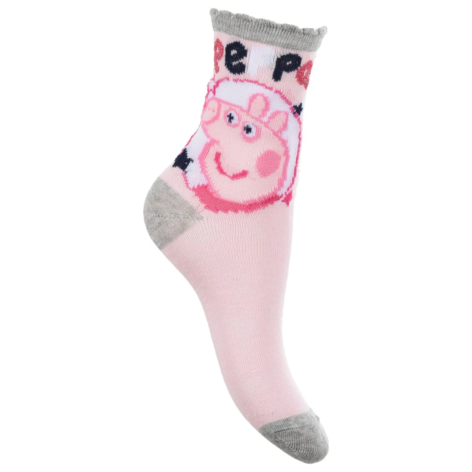 Peppa malac Sparkle Steps Grey gyerek zokni  27/30 termékfotó