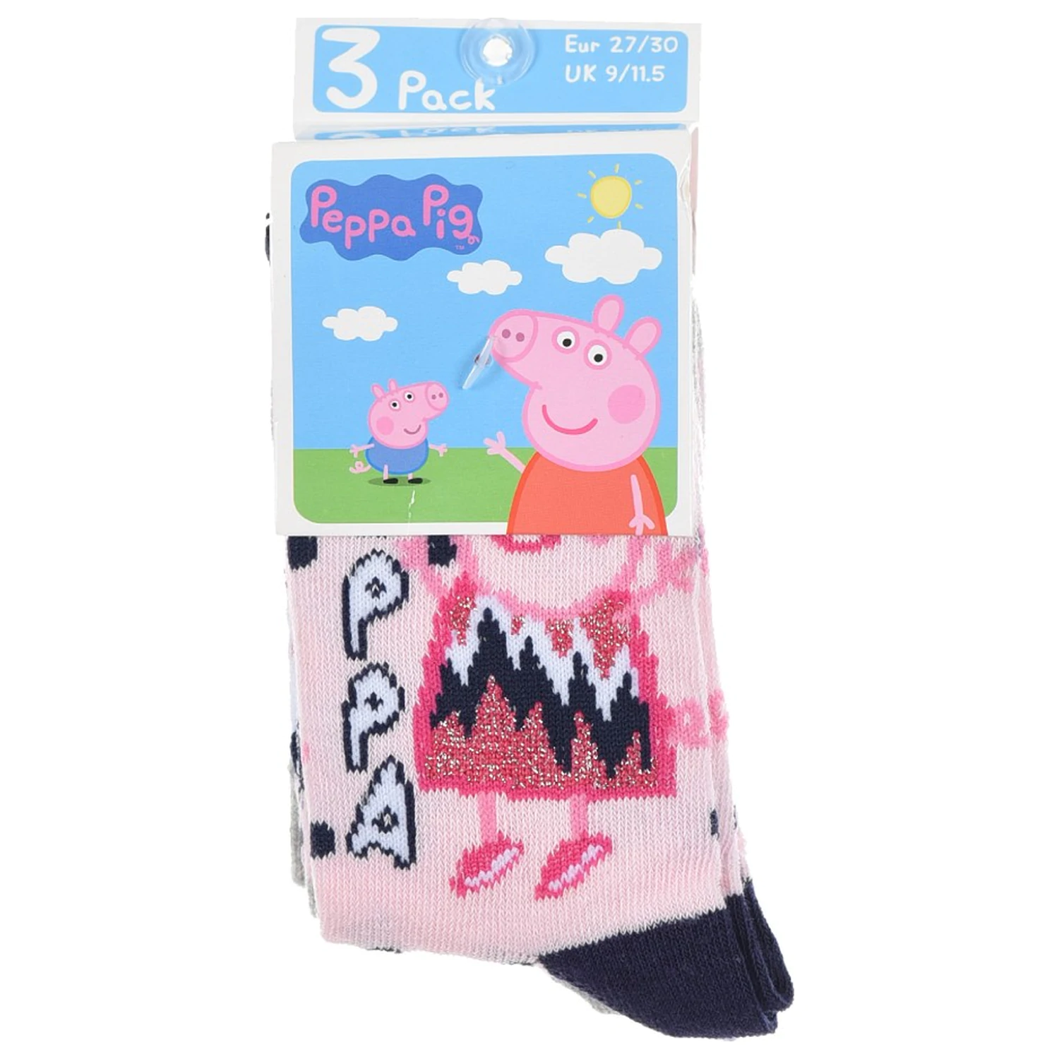 Peppa malac Sparkle Steps gyerek zokni  27/30 termékfotó