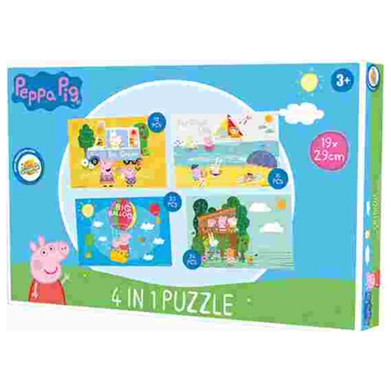 Peppa malac Summer puzzle 4 az 1-ben termékfotó