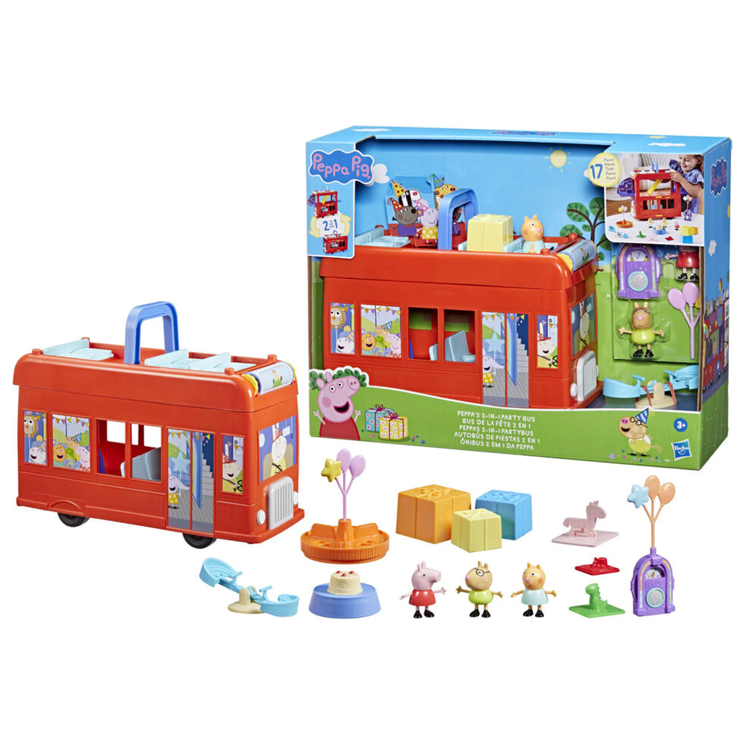 Peppa Pig 2-in-1 Party Bus játékszett termékfotó